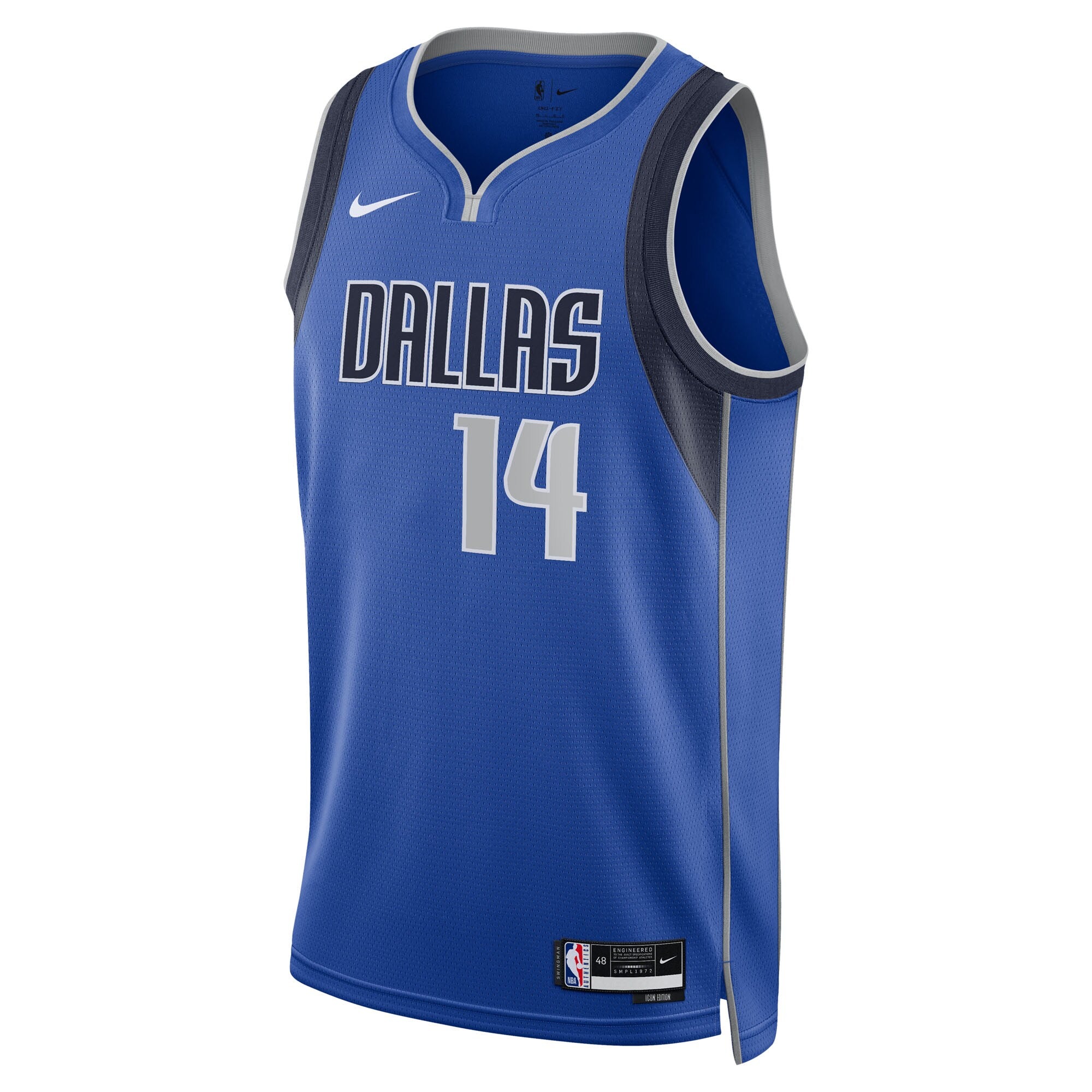 Dallas Mavericks Nike Icon Swingman Jersey - Blue - Morez Johnson Jr. - Unisex