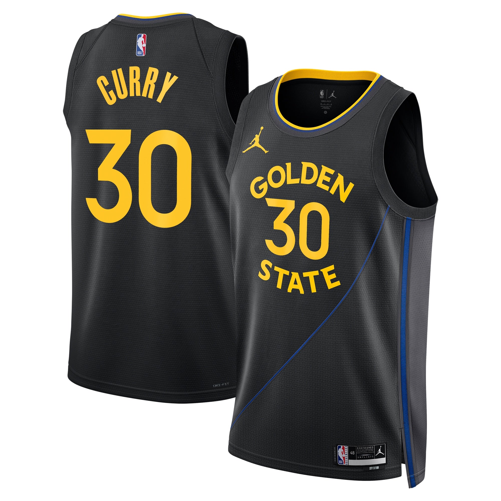 Golden State Warriors Jordan Brand 2024/25 Statement Edition Swingman Jersey - Black - Stephen Curry - Unisex
