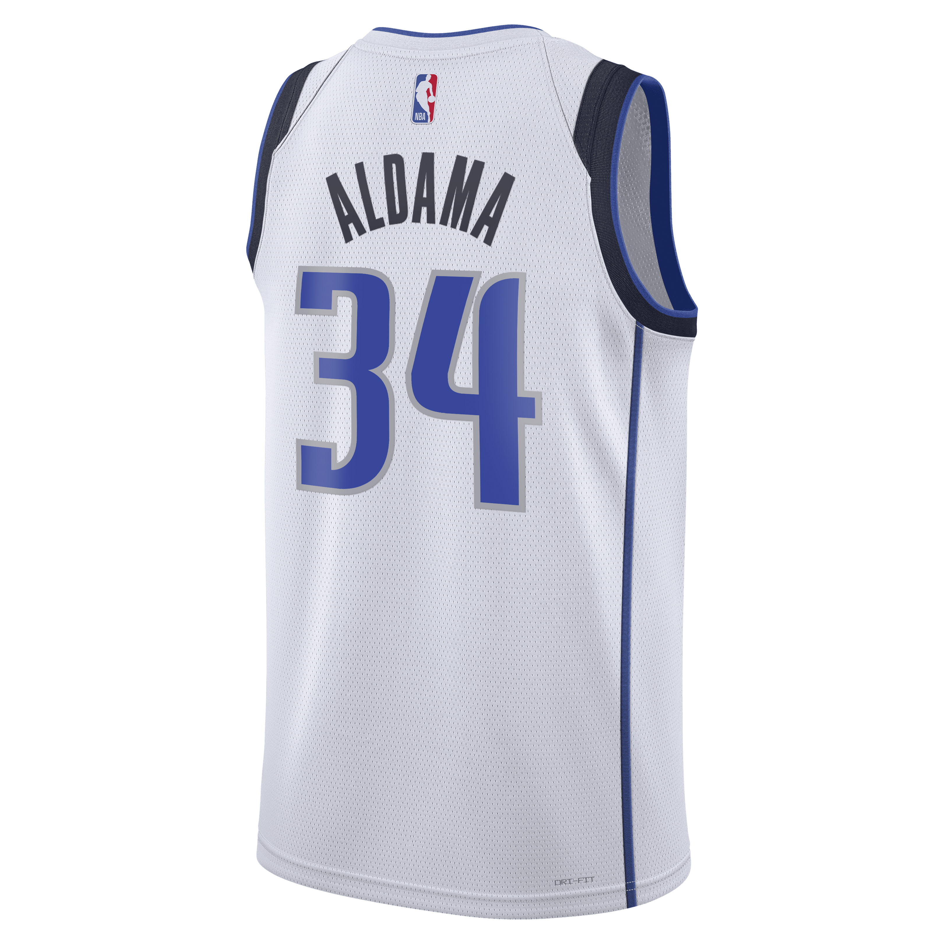 Dallas Mavericks Nike Association Edition Swingman Jersey - White - Santi Aldama - Unisex