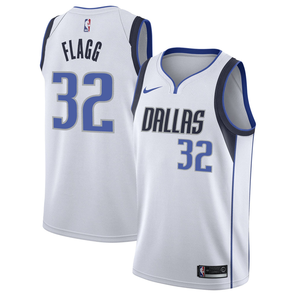 Dallas Mavericks Nike Association Edition Swingman Jersey NBA 2025 First Round Draft Pick - White - Cooper Flagg - Youth