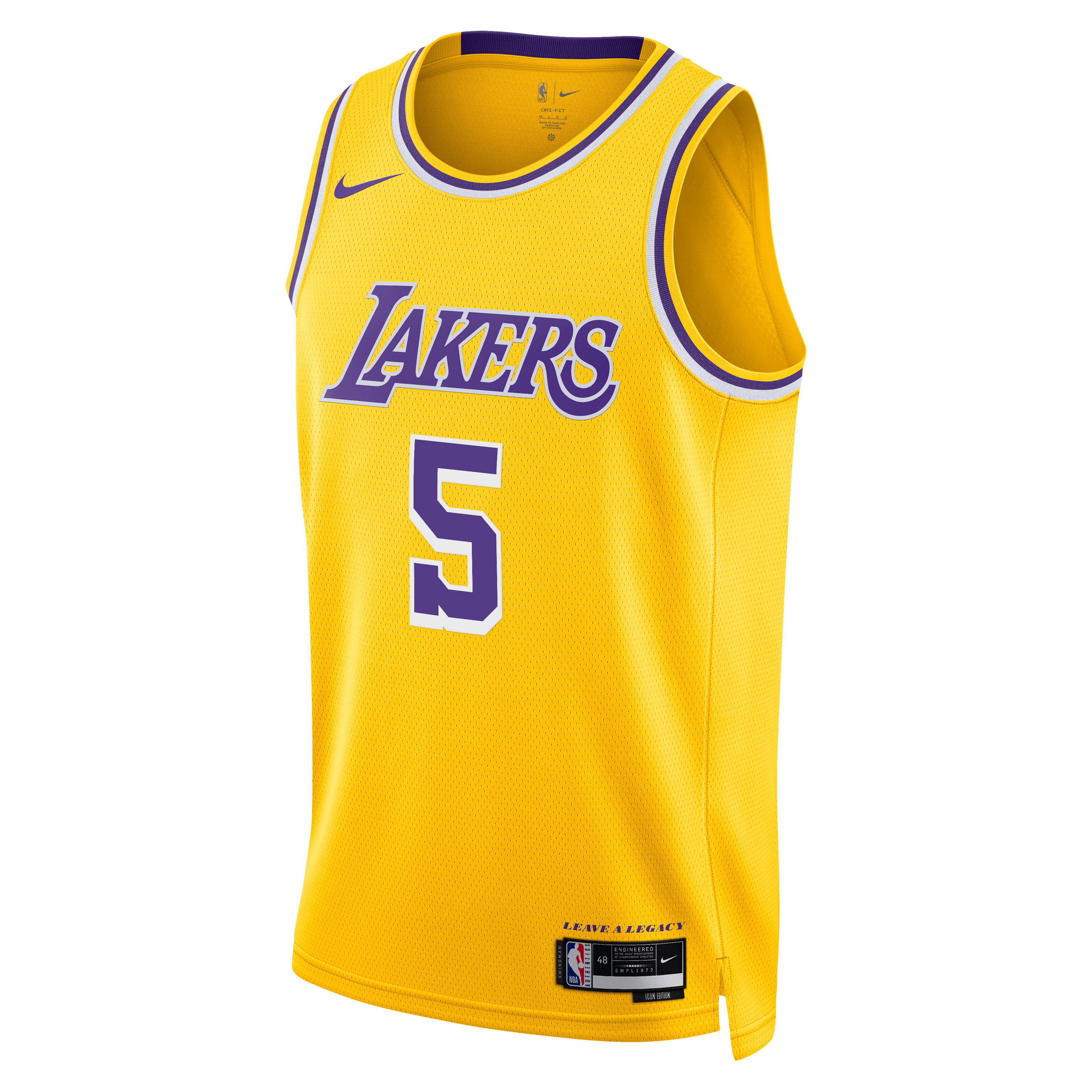 Los Angeles Lakers Nike Icon Edition Swingman Jersey - Gold - Quentin Grimes - Unisex