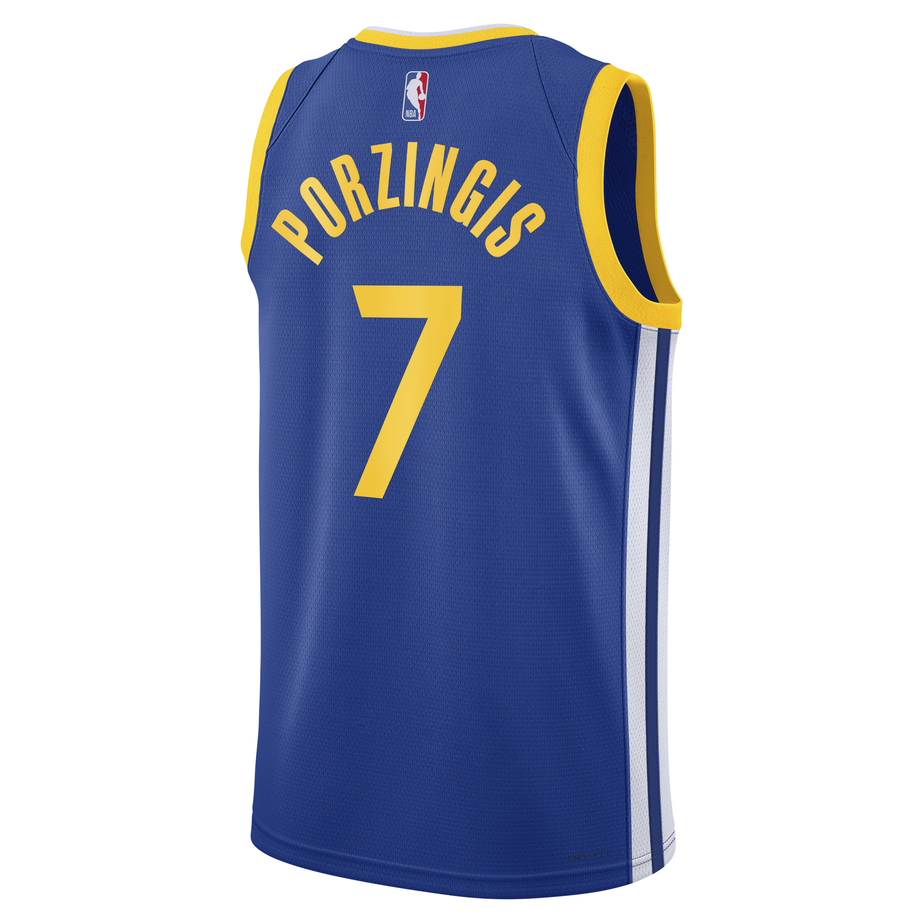 Golden State Warriors Nike Icon Edition Swingman Jersey - Royal - Kristaps Porziņģis - Unisex