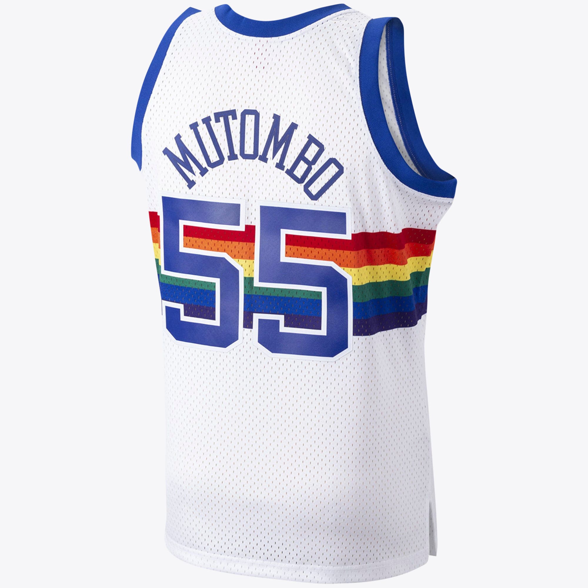 Denver Nuggets Dikembe Mutombo 1991 Hardwood Classics Home Swingman Jersey By Mitchell & Ness - White - Mens