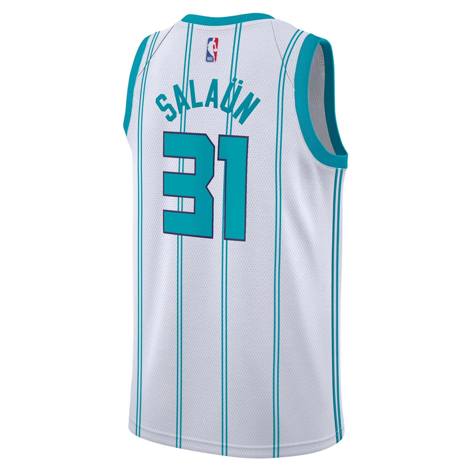Charlotte Hornets Jordan Brand Association Edition Swingman Jersey - White - Tidjane Salaün - Youth
