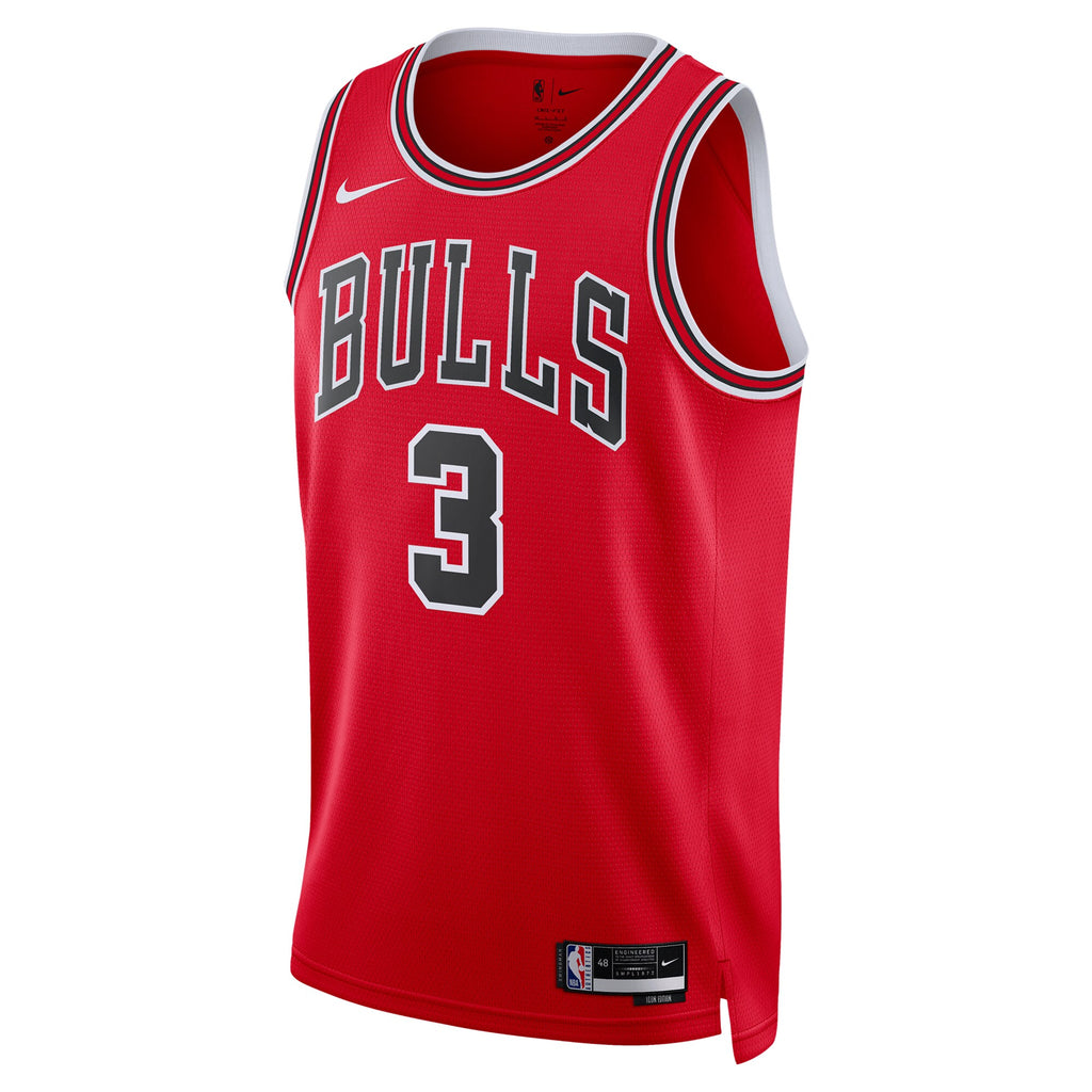 Chicago Bulls Nike Icon Edition Swingman Jersey - Red - Josh Giddey - Unisex