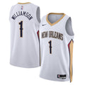 New Orleans Pelicans Nike Association Edition Swingman Jersey - White - Zion Williamson - Unisex