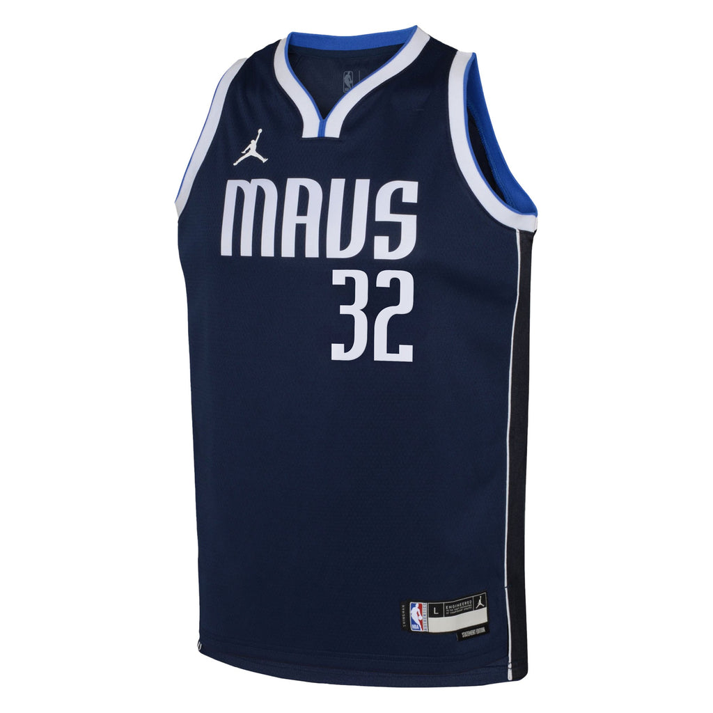 Dallas Mavericks Jordan Brand Statement Edition Swingman Jersey NBA 2025 First Round Draft Pick - Navy - Cooper Flagg - Youth