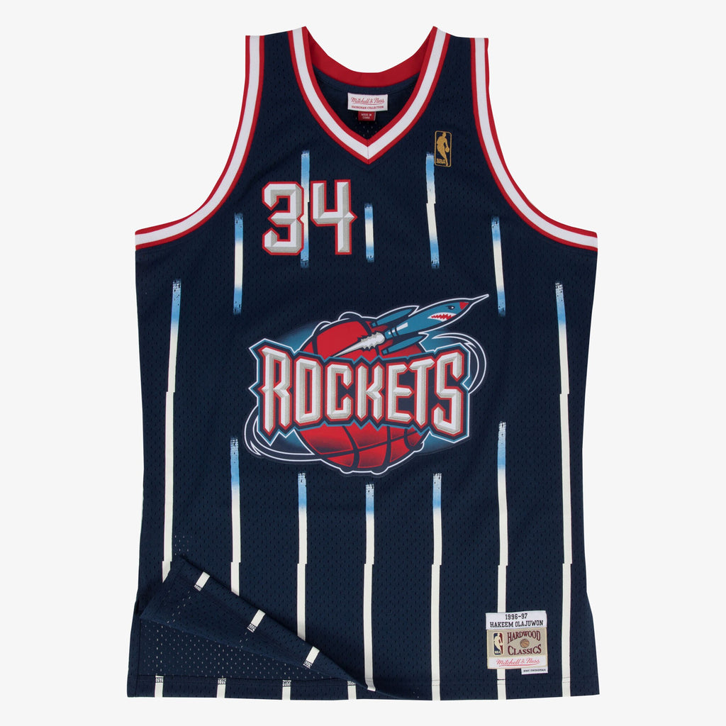 Houston Rockets Mitchell & Ness Swingman Jersey Road Hakeem Olajuwon 1996-97