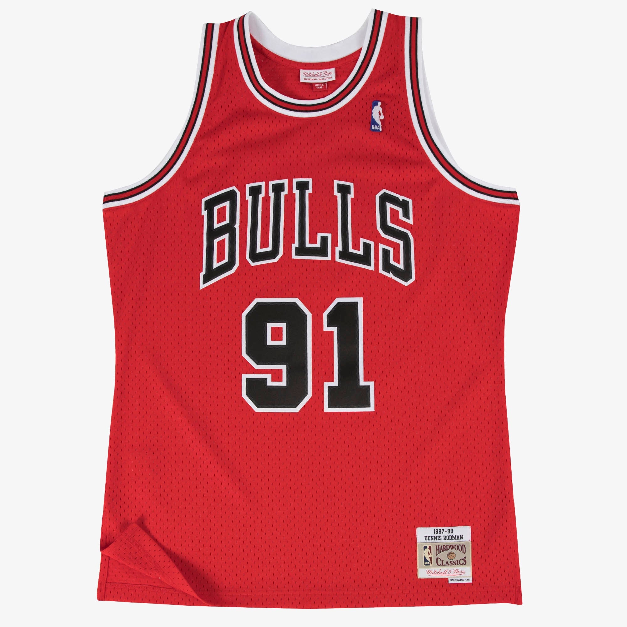 Chicago Bulls Mitchell & Ness Swingman Jersey Road Dennis Rodman 1997-98