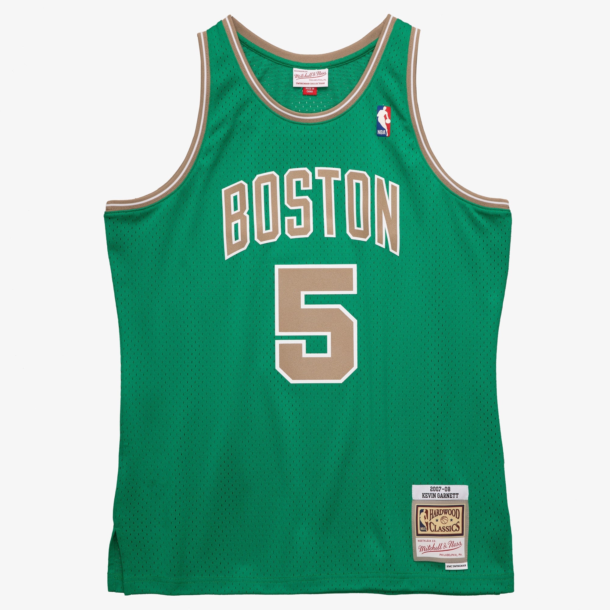 Boston Celtics Mitchell & Ness Kevin Garnett 2007 Swingman Authentic Jersey - Kelly Green