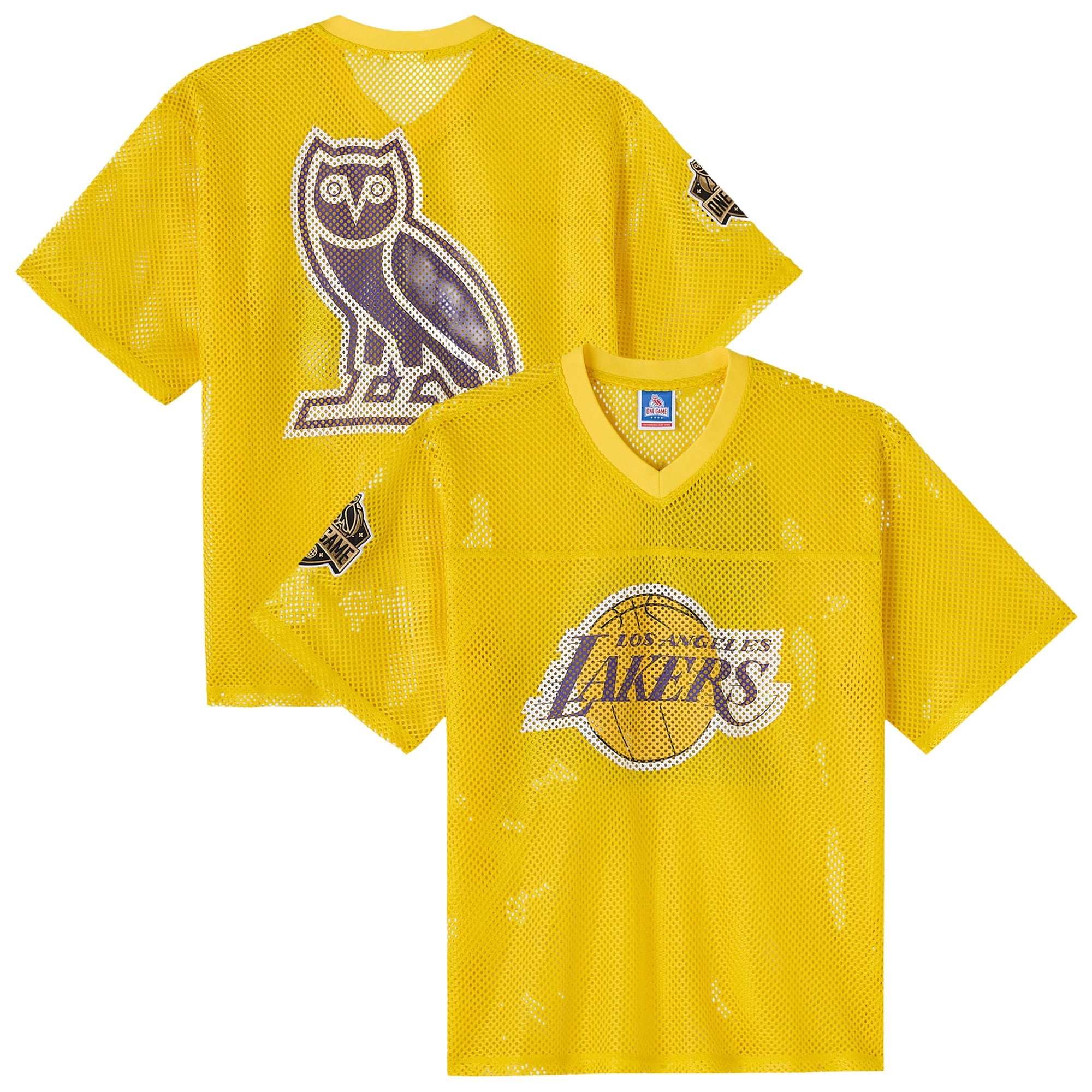 Los Angeles Lakers X OVO Mesh Football Jersey - Mens