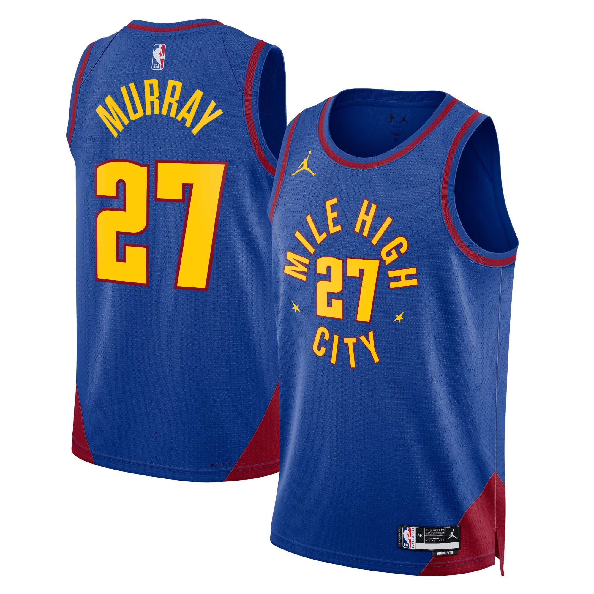 Denver Nuggets Jordan Statement Edition Swingman Jersey - Blue - Jamal Murray - Unisex