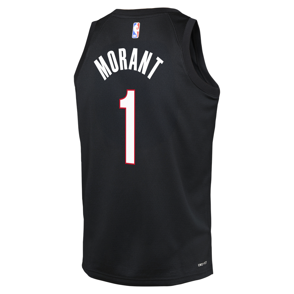 Portland Trail Blazers Nike Replica Icon Edition Swingman Jersey - Black - Ja Morant - Youth