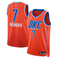 Oklahoma City Thunder Jordan Statement Edition Swingman Jersey - Orange - Chet Holmgren - Unisex