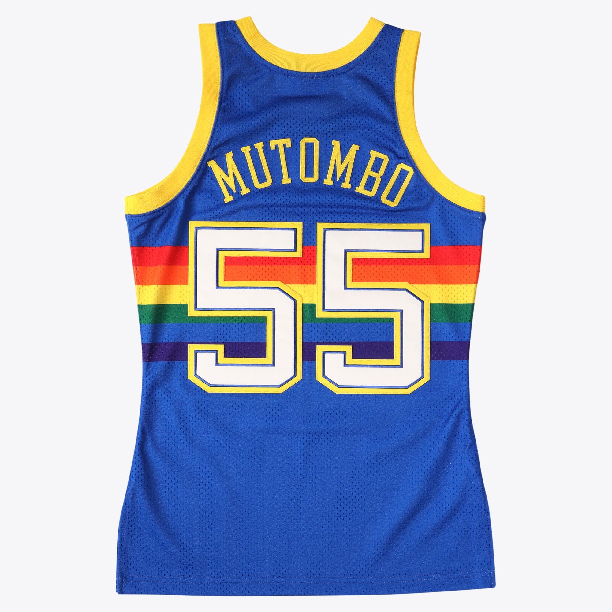 Denver Nuggets Mitchell & Ness Dikembe Mutombo Authentic Jersey - Royal Blue