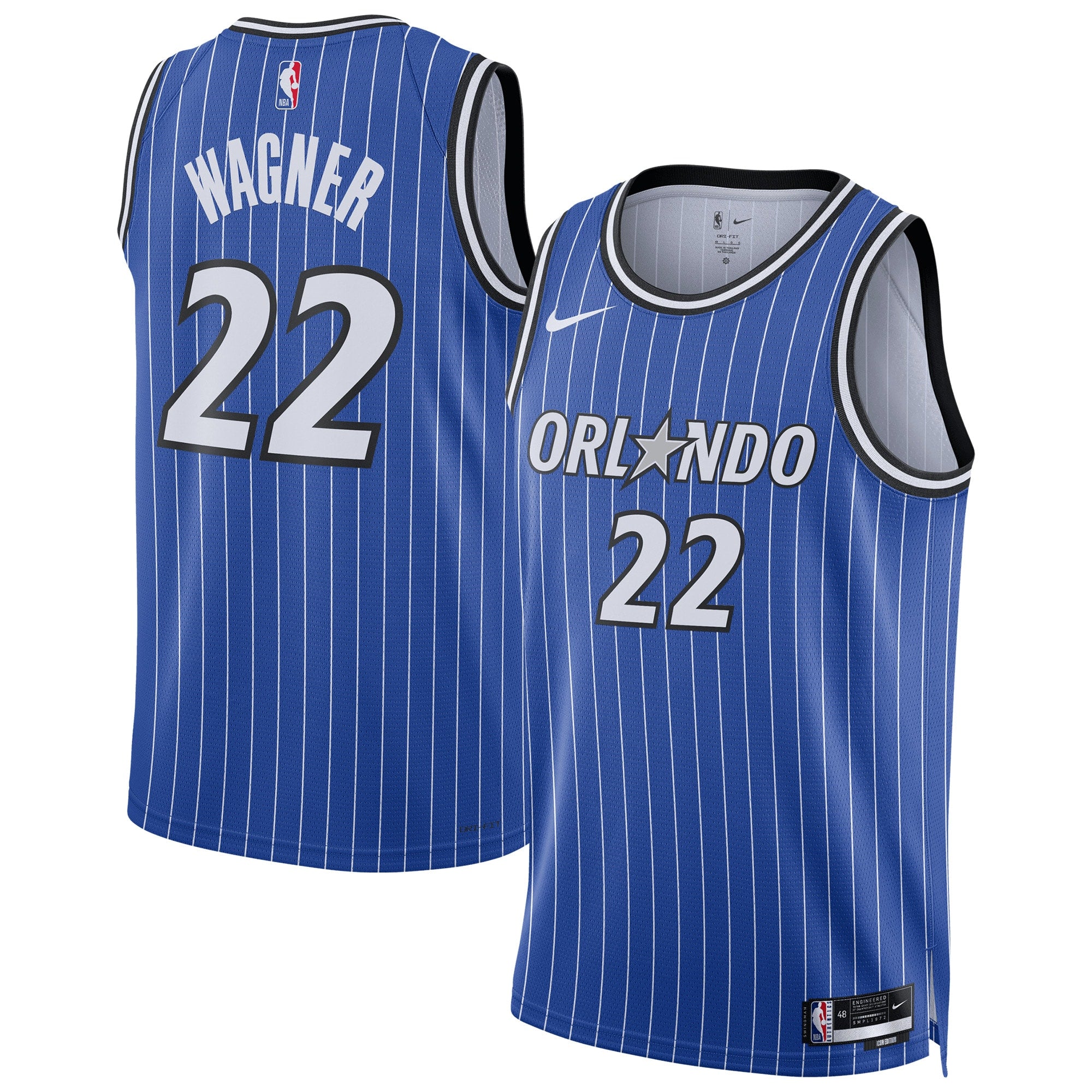 Orlando Magic Nike Replica Icon Swingman Jersey - Moritz Wagner - Unisex