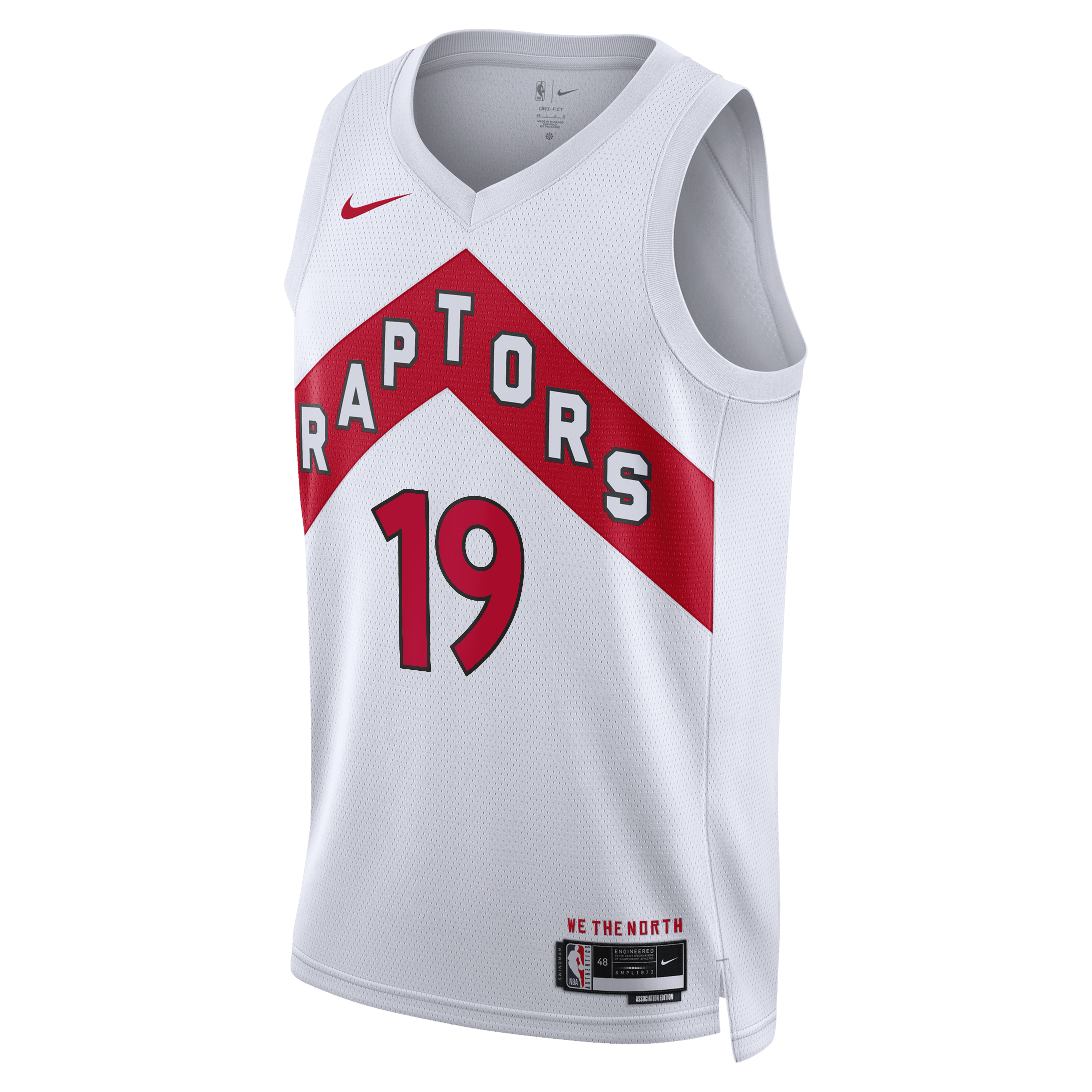 Toronto Raptors Nike Association Edition Swingman Jersey - White - Jakob Poeltl - Unisex