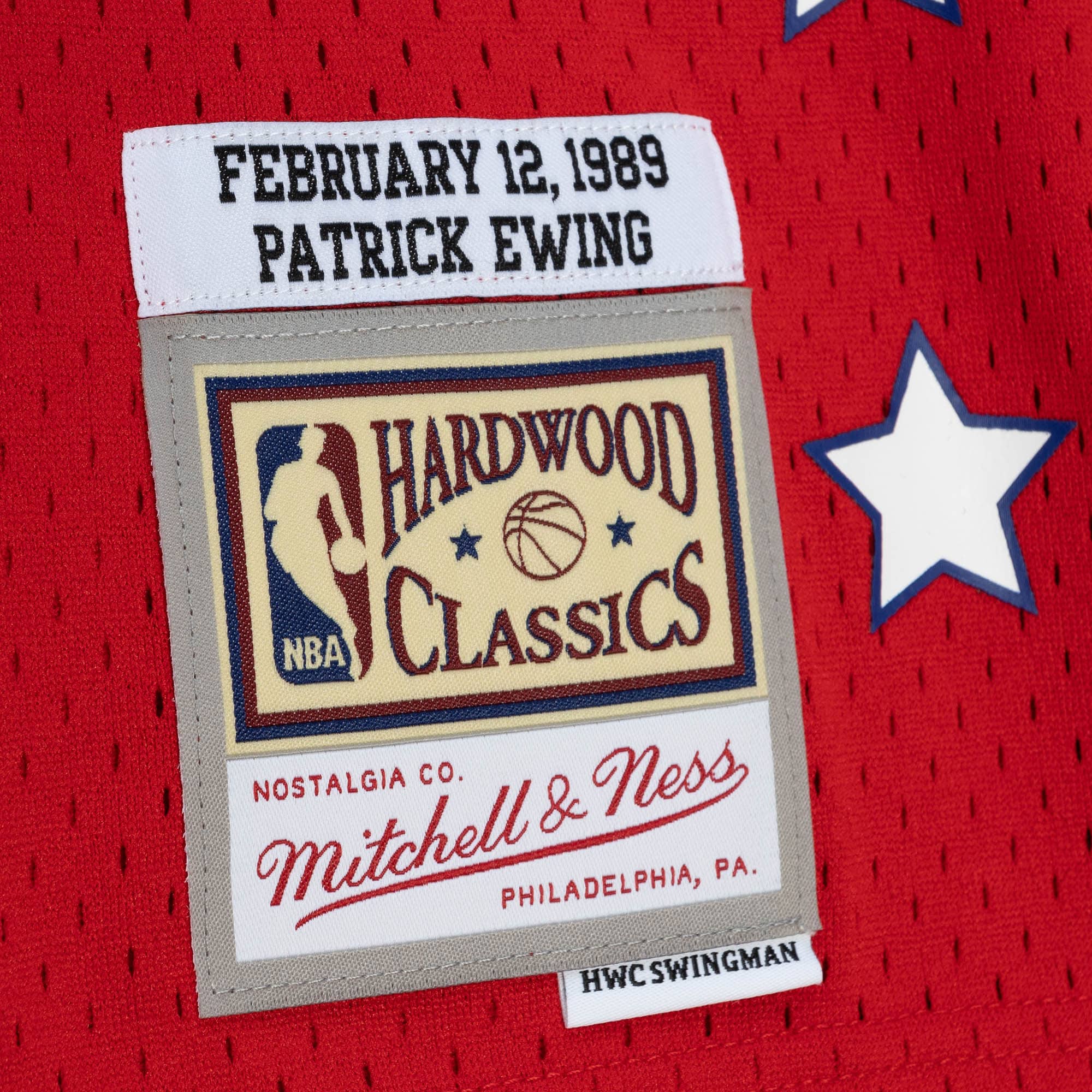 NBA Mitchell & Ness Patrick Ewing 1989 All-Star Swingman Authentic Jersey - Scarlet