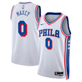 Philadelphia 76ers Nike Association Edition Swingman Jersey - White - Tyrese Maxey - Unisex