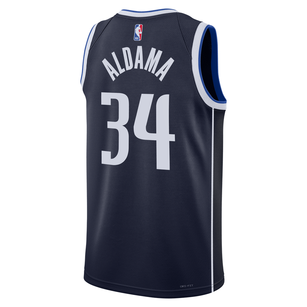 Dallas Mavericks Jordan Brand Statement Edition Swingman Jersey - Navy - Santi Aldama - Unisex