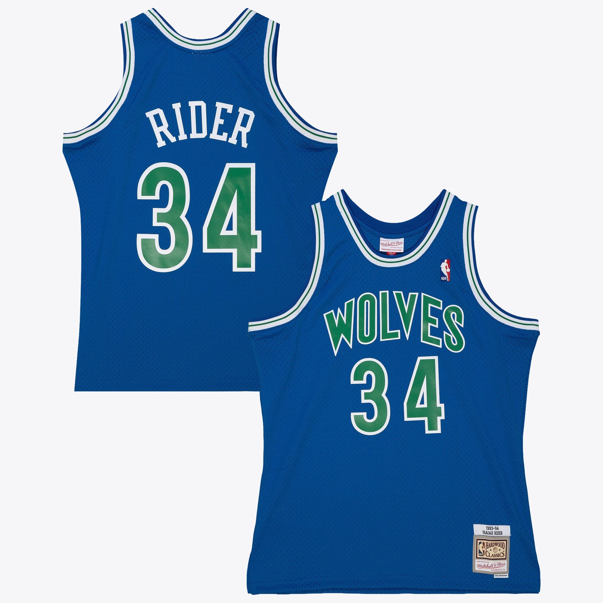 Minnesota Timberwolves Mitchell & Ness Isaiah Rider Jr 1993 Dark Authentic Jersey - Midnight Blue