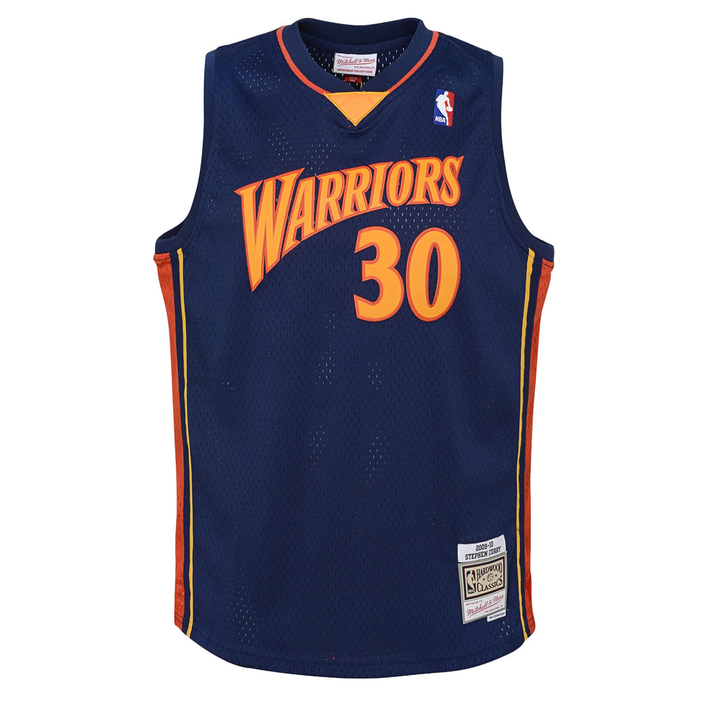 Golden State Warriors Mitchell & Ness Swingman Road 2009 Jersey - Stephen Curry - Youth