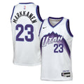 Utah Jazz Nike Replica Association Edition Swingman Jersey - White - Lauri Markkanen - Youth