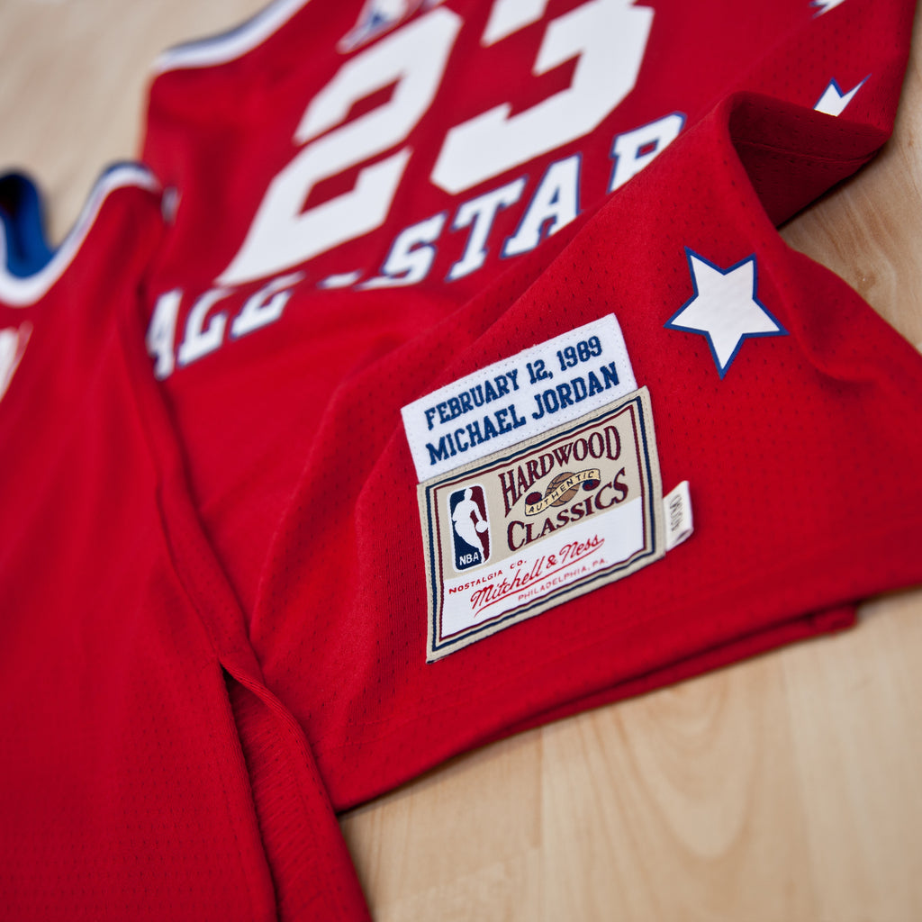 NBA All-Star East Michael Jordan 1989 Authentic Jersey By Mitchell & Ness - Red - Mens