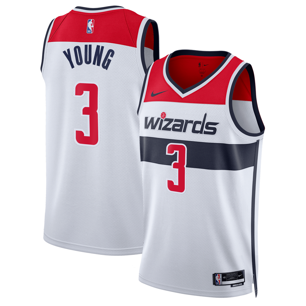 Washington Wizards Nike Association Edition Swingman Jersey - White - Trae Young - Unisex